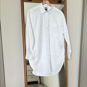 Gap White Casual Button Down Tunic